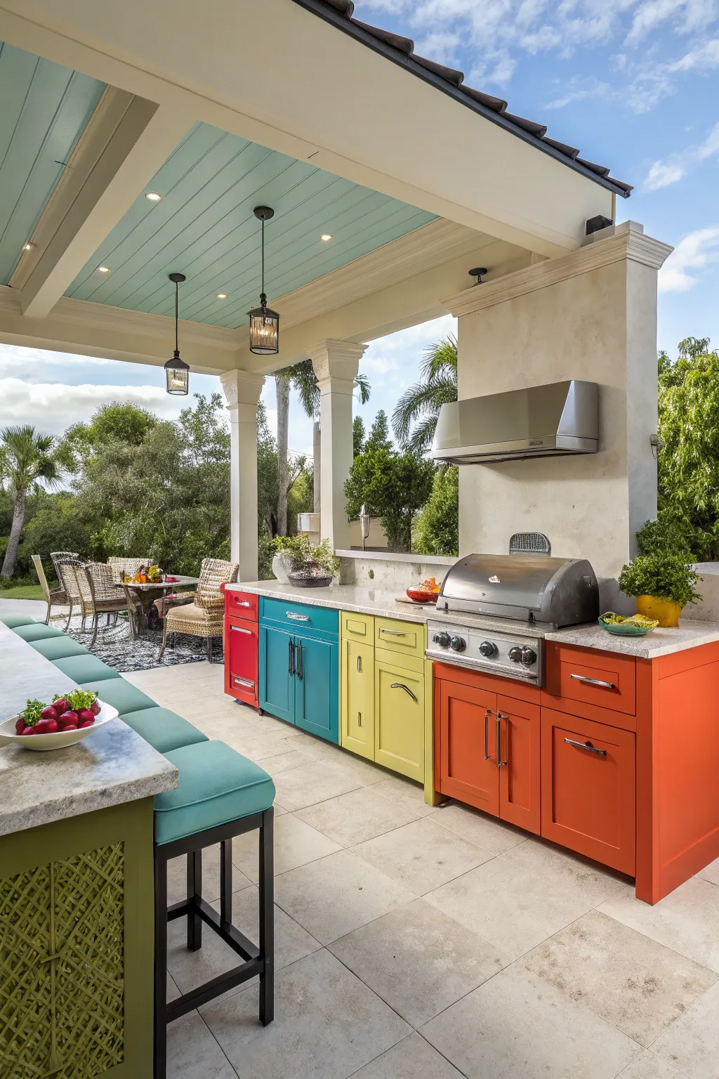 outdoor kitchens